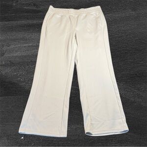 NWOT Spyder Women's Cream Wide Leg Lounge Pants sz L Soft Cozy